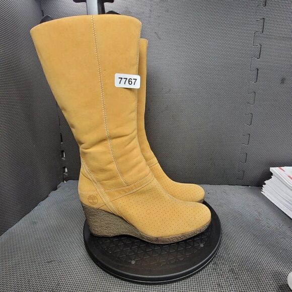 Timberland Wedge heel Leather Boots - Picture 1 of 9